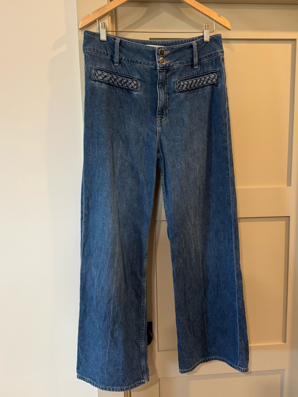 H&M Women’s Wide-Leg Denim Jeans